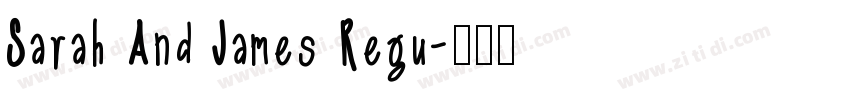 Sarah And James Regu字体转换